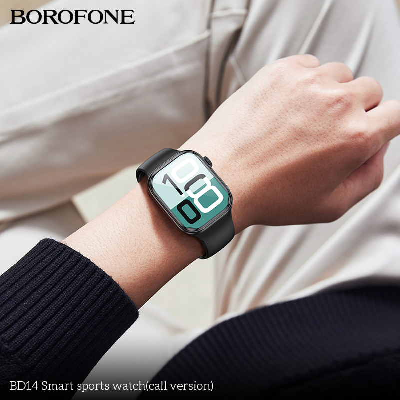 BOROFONE BD14 Bluetooth calling smartwatch Black Silver NZ 10